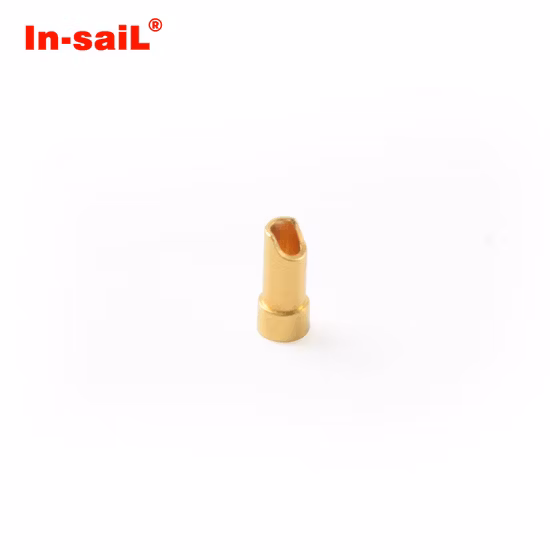 Le terminal de connecteur goupille la goupille de Pogo à ressort plaquée par or en laiton de SMT